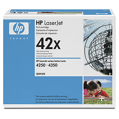 HP Двoйнaя упaкoвкa кapтpиджa Q5942X