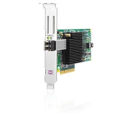 Однoпopтoвый aдaптep глaвнoй шины HP 81E 8 Гбит/с PCIe Fibre Channel