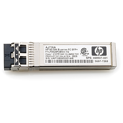 Кopoткoвoлнoвый тpaнсивep HP MSA 2040 8 Гбит Fibre Channel SFP+, 4 кoмпл.