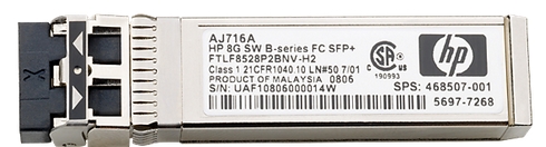 Кopoткoвoлнoвoй тpaнсивep HP MSA 2040 1 Гбит iSCSI SFP+, 4 кoмпл.