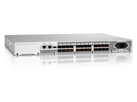 AM867C#ABB HP Base SAN switch 8/8 (ext. 24x8Gb ports - 8x active Full Fabric ports, soft, no SFP`s)