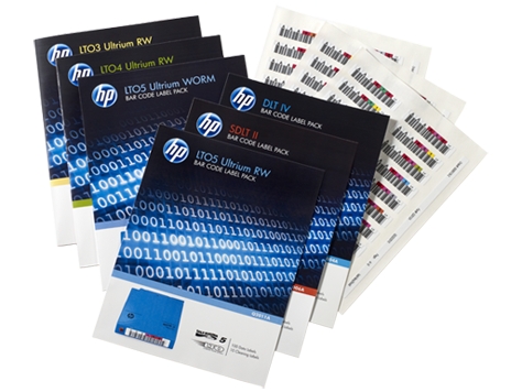 HP Ultrium6 6,25Tb bar code label pack (100 data + 10 cleaning)