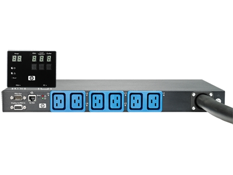 HP 1Phase 7.3kVA 32A Core Intelligent Modular Power Distribution Unit (Outlets: 6xC19, incl. LED-disp. for rack-mount)